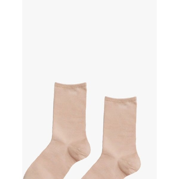 [3EA 1SET] PASTEL MIDDLE SOCKS_PINK