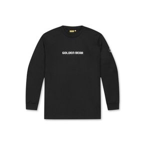 (U)(GOLDEN BEAR X BATMAN) 배트맨 레터링 백그래픽 메쉬 긴팔 티셔츠 G4TAW25081BKX
