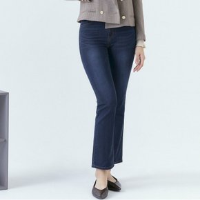 [최초가79900원] 여성 세미 플레어핏 스판 데님_네이비