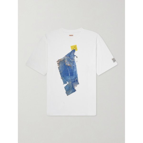 프린트 코튼 저지 티셔츠 46376663163042711