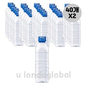 아이시스 ECO 휴대용 행사용 생수 500ml 40개 2묶음