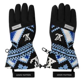 24 FW 루이비통 LV Snow 스노우 시그니처 이니셜 픽셀 로고 글러브