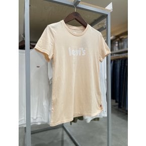 여성 퍼펙트 로고 핑크 티셔츠 173691831