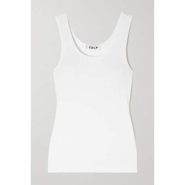 시디엘피 넷 서스테인 골지 텐셀 리오셀 혼방 탱크 화이트 1647597280487830