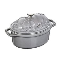 독일 스타우브 무쇠냄비 STAUB Cocotte Pig 17 cm Roasting Dish Cast Iron Grey 1344890