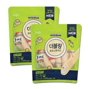 진주 천하장사 고소한 더블링 옥수수 콘 스윗 치즈 소시지 250g x 2개