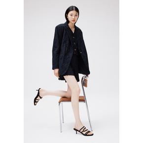 스웨이드 힐 샌들 블랙 1225076001