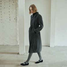 WAVE HANDMADE COAT_CHARCOAL