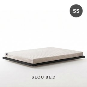 아몬드 저상형 프레임+더 뉴 맥시멈 토퍼 침대세트 SS, 블랙