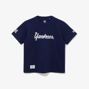 [키즈] MLB 뉴욕 양키스 올드 스크립트 티셔츠 오션 케이번