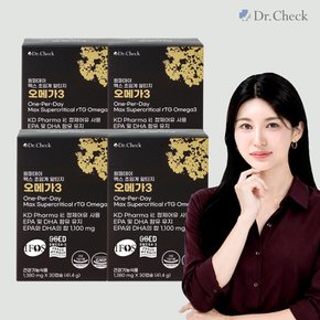 원퍼데이 맥스 초임계 알티지 오메가3 30캡슐 4박스 닥터체크 오메가3  (4개월분)