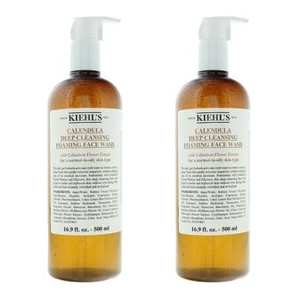  Kiehl 키엘 칼렌듈라 딥 포밍 클렌져 500ml 포 우먼 2팩