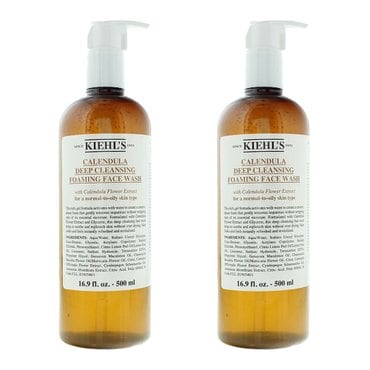  Kiehl 키엘 칼렌듈라 딥 포밍 클렌져 500ml 포 우먼 2팩