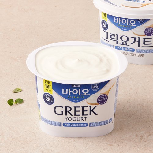 [쓱7클럽] 매일유업 그릭요거트 무가당 플레인 400g*2