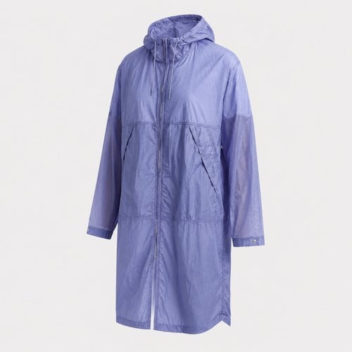 WASHED SUPER LIGHT AIRY NYLON COAT LIGHT PURPLE (A