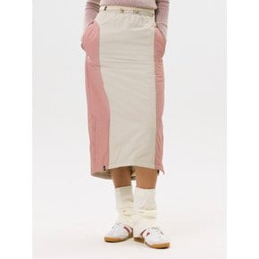 W ACTIVE PADDED SKIRT [BEIGE]