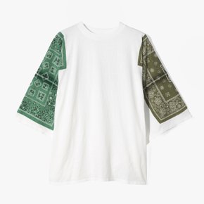 [KAPITAL]캐피탈  티셔츠/18.5/-JERSEY BANDANNA HUGE T (COOKIE) KHAKI/KAD1M60005A23