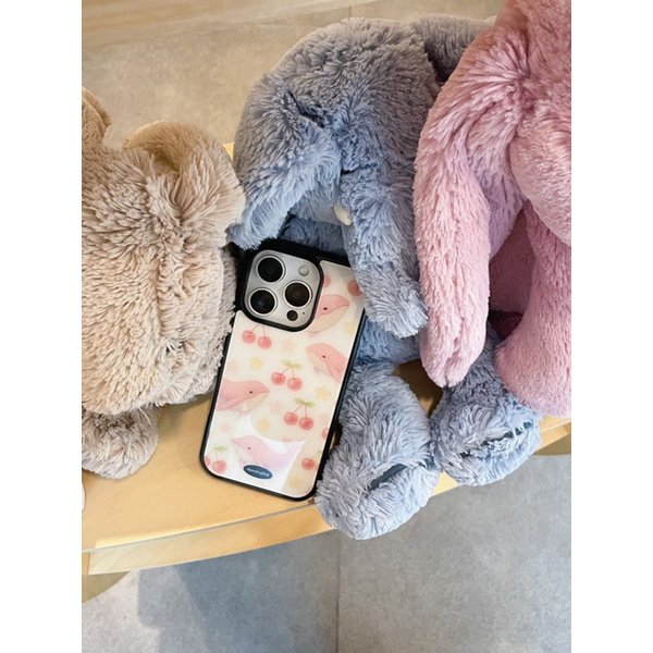 [S25 시리즈 추가] cherry dolphin phone case_glossy