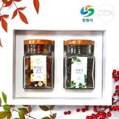 [차오름꽃차]메리골드꽃차+쑥병차 선물세트