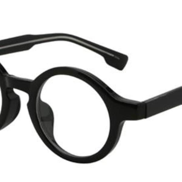 [옷자락] 남녀공용 두꺼운 원컬러 뿔테 캐주얼 원형 안경테