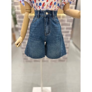 레코브 삼각절개 난스판 데님 숏팬츠(LC61E8DT510X)