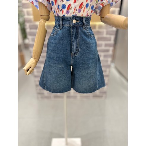 레코브 삼각절개 난스판 데님 숏팬츠(LC61E8DT510X)