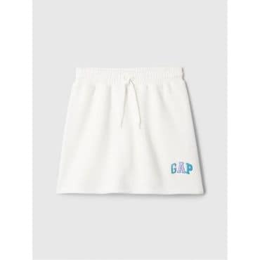 갭 키즈 갭 GAP 로고 풀온 스커트 치마바지 뉴 오프 화이트 8717383