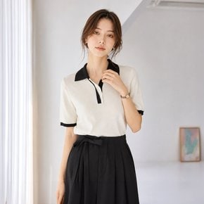단추 배색 카라니트_T2504KN628B