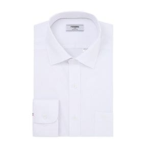 [일반핏 ]착용감이 편한 CP SPAN 솔리드 디자인 흰색 긴팔셔츠 (RMFSG0200-WH)
