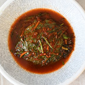 가정식 반찬 밑반찬 양념 깻잎 500g