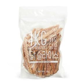 슈퍼츄 가득담은 대용량 강아지 수제간식 닭가슴살 슬라이스 진짜1kg