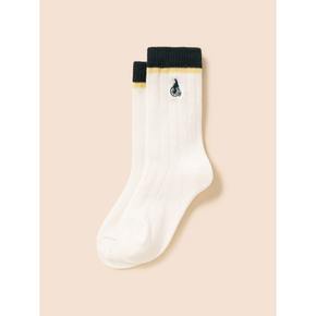 [2PACK] 왕골지 티핑 포인트 양말 2PACK  옐로우 BI69KTU02E