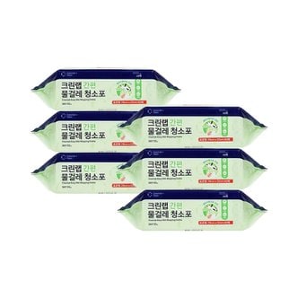 크린랩 간편 물걸레 청소포 표준형 40매 x 6개 / 베이킹소다 일회용