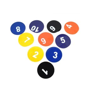 PJ 숫자원형마커 (10개입) 놀이감 신체교구