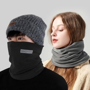 남자 아웃도어 FW 여자 민무늬 플리스 넥워머 머플러