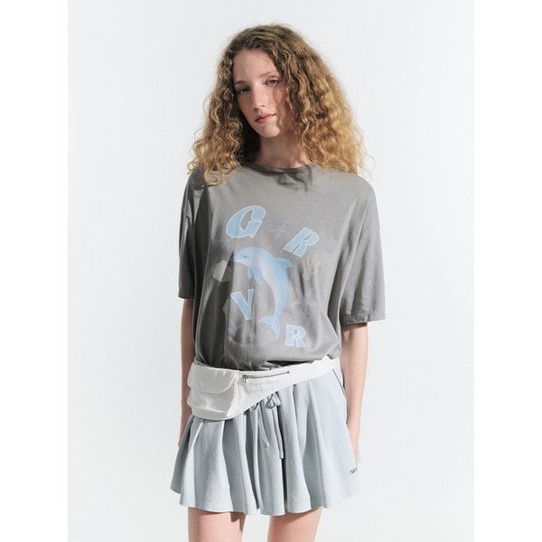 25HS MIST PLEATS SKIRT (GREY)