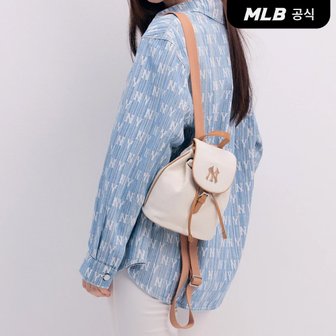 MLB [코리아공식]클래식 모노그램 자카드 미니 백팩 NY (D.Cream)