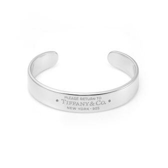 TIFFANY&CO [티파니앤코]  68174929 (GRP11241) 리턴 투 티파니 네로우 커프 실버 팔찌 미디움