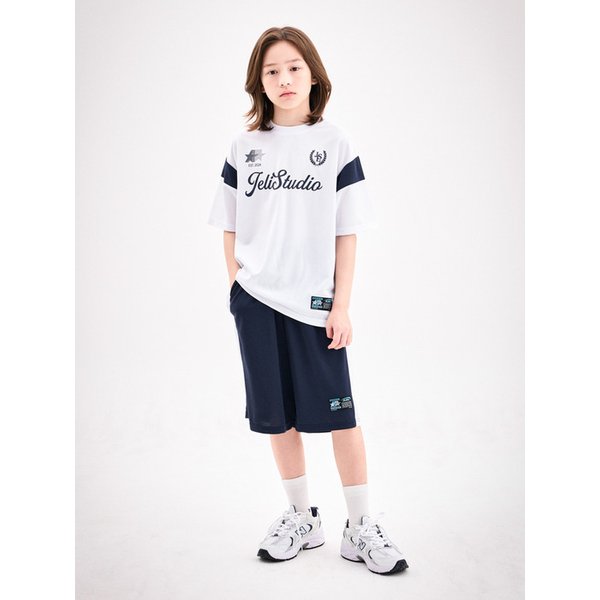 블럭코어소매배색루즈핏상하복
