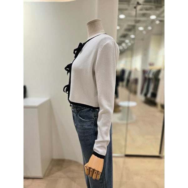 [부산점] 리본매듭 배색 가디건(PQ3KG361)Q