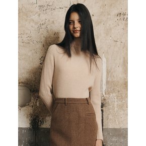 AR_Pitting turtleneck top_BEIGE