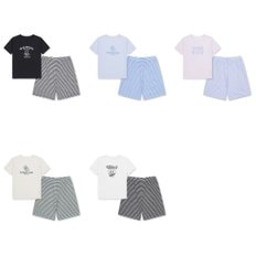 폴햄키즈 공용) 스트라이프 5부 라운지 세트 PKF2UI3820