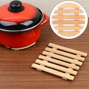 FullyJully MAll  원목 나무 우드 뜨거운 냄비 받침대 후라이팬 라면 찌개 뚝배기 식탁