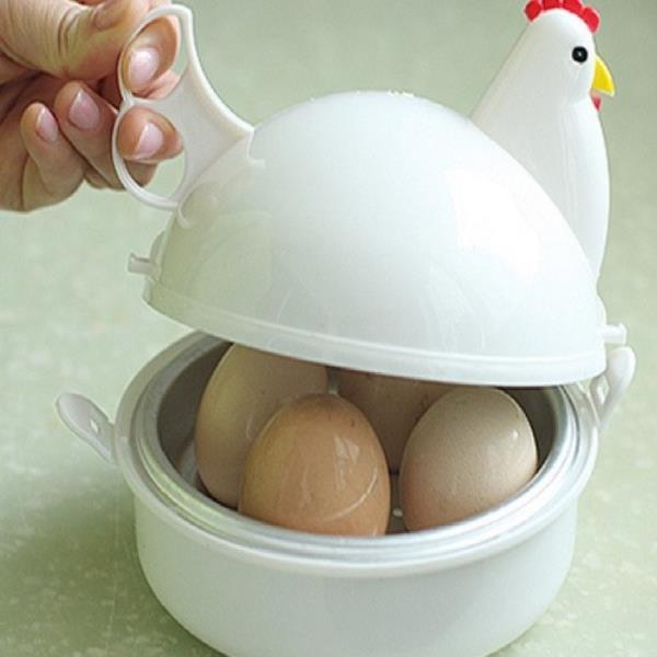 꼬꼬 계란 달걀 삶는 삶은 찜기 기계 전자렌지 삶기 X ( 2매입 )