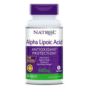 나트롤 알파리포산 600mg 45정 타블렛 NATROL Alpha Lipoic Acid