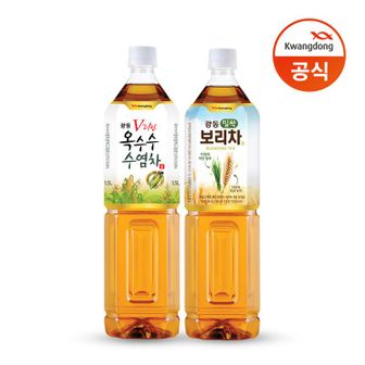 NS홈쇼핑 옥수수수염차 1.5L 6pet + 밀싹보리차 1.5L 6pet/차[33911825]