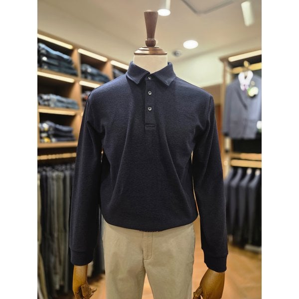 [여주점] 코오롱 브렌우드 남성 기모 솔리드 폴로넥 티셔츠 BRTAW25411NYX 5칼라