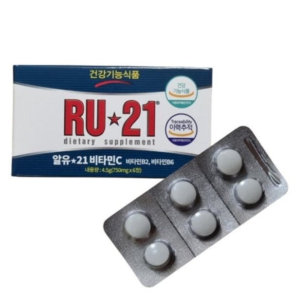 알유21 비타민C 750mg 6정 x 1박스 RU21