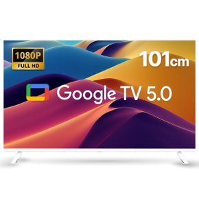 위드라이프 구글 스마트 화이트 40인치FHD TV 최신형 고화질 안드로이드티비