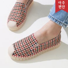 2cm 큐빅 여름 푹신한 쿠션 라텍스 고무창 슬립온 로퍼 112392